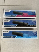 New Epson Aculaser Toner Cartridges Cyan/Black/Magenta