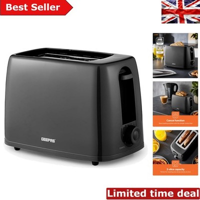 Effizienter 2-Scheiben-Toaster mit herausnehmbarer Krümelschublade & 6 benutzerdefinierten Bräunungseinstellungen