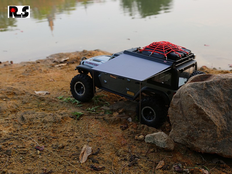 1/8 1/10 RC Car Simulation Rooftop Net Roof Side Awning Tent For SCX10 TRX4 A