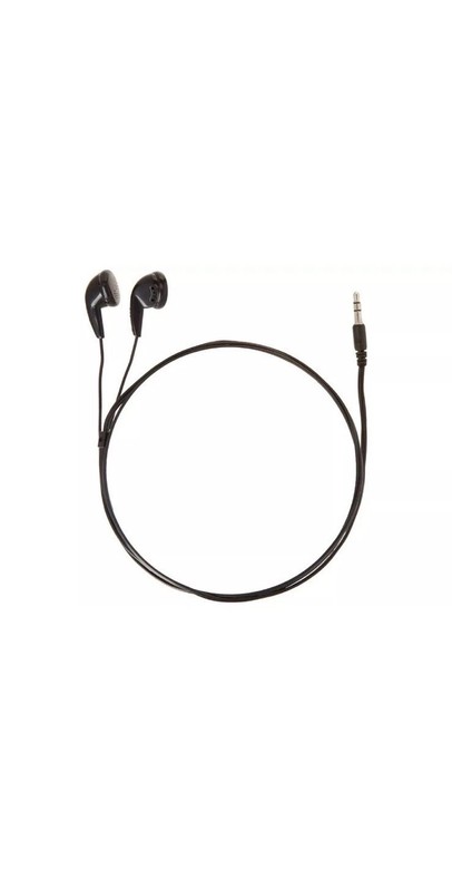 NOS Black Stereo Wired Earbuds Maxell Headphones EB-95 Earphone with 3.5 mm Plug