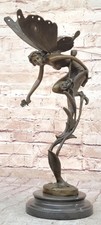 Cesaro Forest Fairy Mythical Marble  Bronze Sculpture Collectible Gift Deco Sale