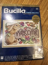 Bucilla Stamped Cross Stitch 42028 Welcome Bu...