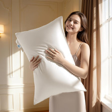 Goose down Pillow Queen Size Set of 1 Pack,Hotel Collection 900 Fill Power Luxu