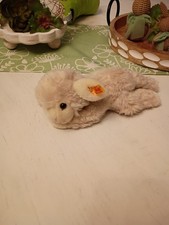 Steiff 280030 Linda Lamb Cream Plush Soft Toy Sheep Lying Sleeping 10"