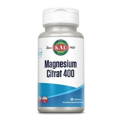 MAGNESIUM CITRAT 400 mg KAL Tabletten 60 ST PZN 16801802
