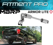 MBRP S5262AL ArmorLite Dual Exhaust System Middle Side Exit For 15-20 Ford F-150
