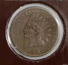 1887 Indian Head 1¢ Cent Penny Fine Fast Ship 🚢 🙂 🔥