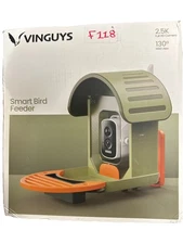 🦅VINGUYS New  Smart Bird Feeder Camera Solar Powered – Green