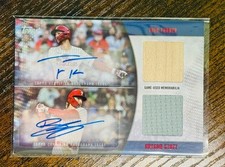 2025 Topp Update Dual Auto Relic Trea Turner Bryson Scott Phillies 07/50 # Match