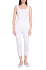 THEORY Trecca Lightweight Linen Blend Pull-On Crop Trouser Pant 6 White $275 — photo 3