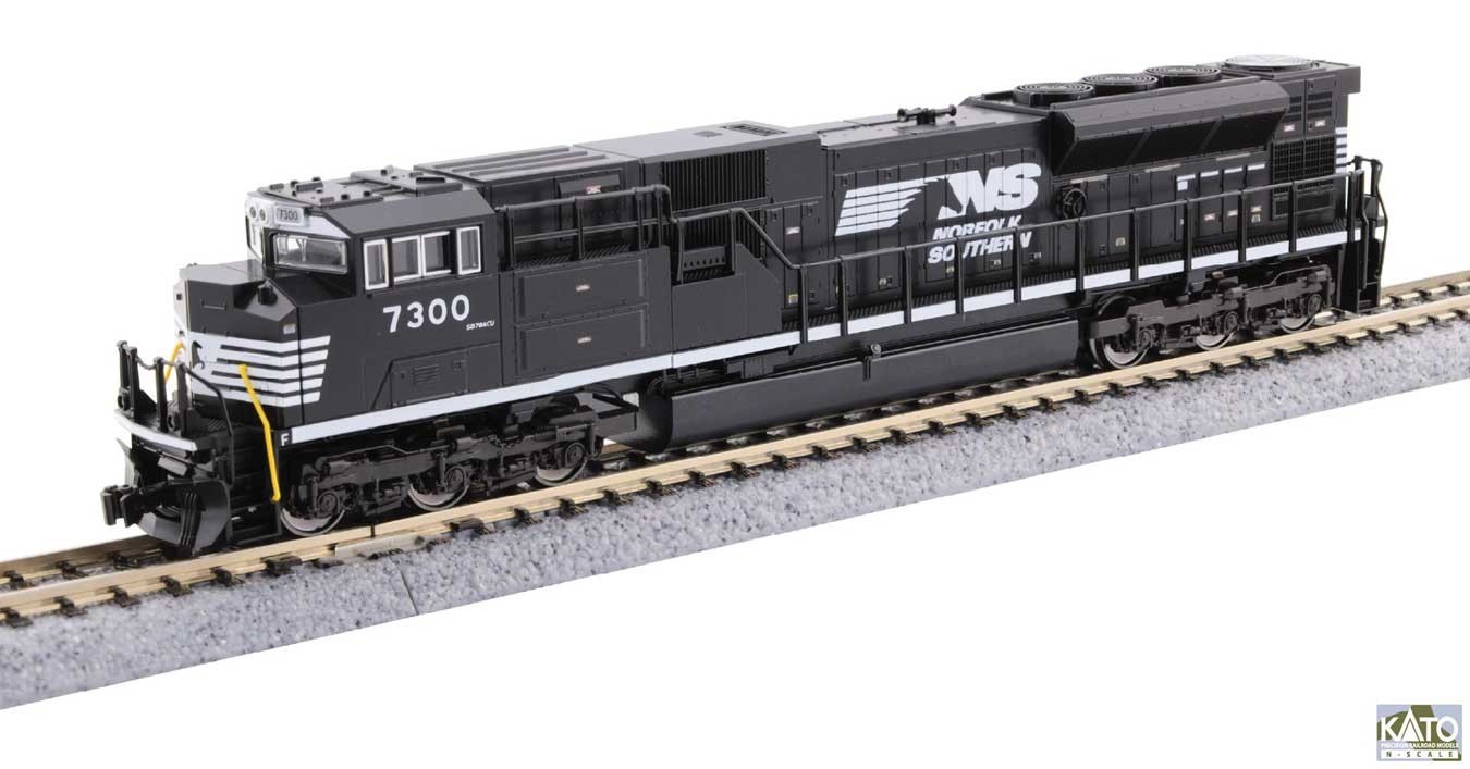 N Gauge - Kato Diesel SD70ACu Norfolk Southern With DCC 176-8560DCC Neu