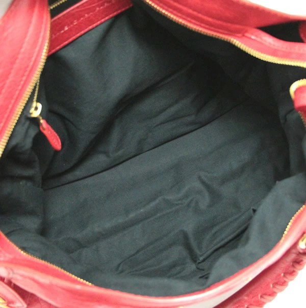 Balenciaga Giant City 2Way Bag Leather Red G Hardwares
