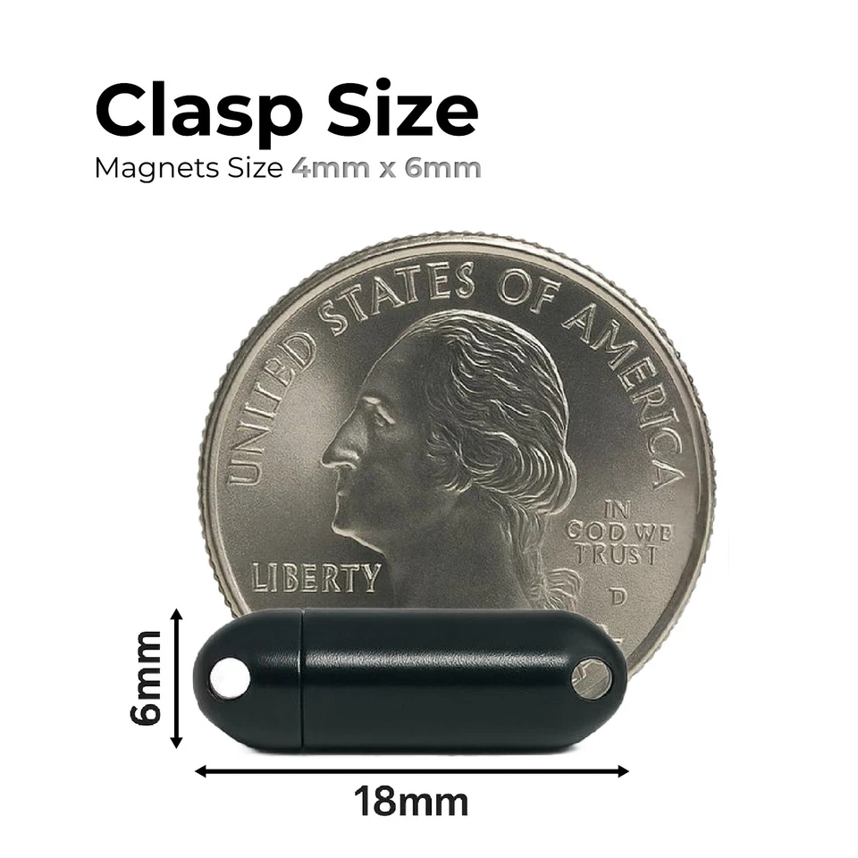 Cierres magnéticos para joyas N52 - Cierres magnéticos para collar y pulsera con imán ultra fuerte Foto 4 de 4