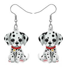 Acrylic Dog Earrings Dangle Drop Fashion Pet Jewelry for Women Charm Gift Dalma
