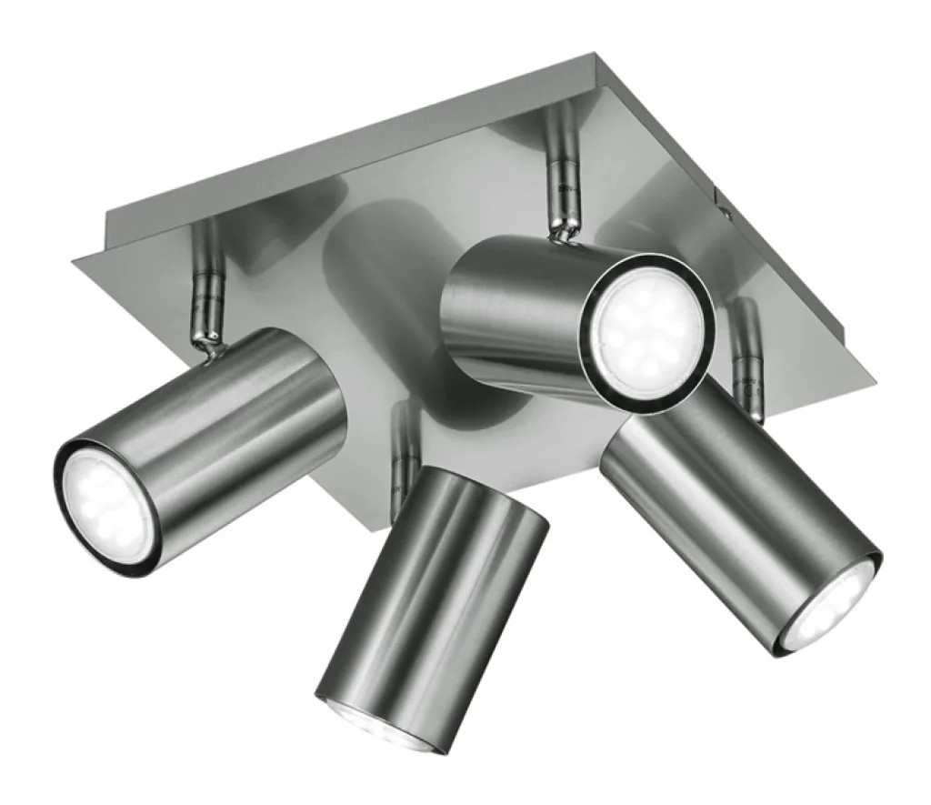 Spot Light Silver Marley 4 Plate Matt Nickel Trio 802430407