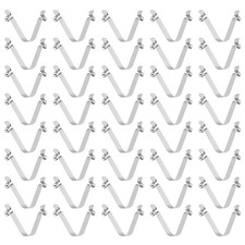 40pcs 6x9x48mm Double Button V-Shaped Paddle Snap Spring Clips Hollow Head