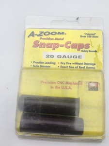 New A-ZOOM 20ga Aluminum Snap Caps   SET of 2  Inert Dummy Rounds