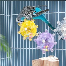 Interactive Parrot Toy Bird Cage Toy for Parrots Rotating Treat Dispenser, for