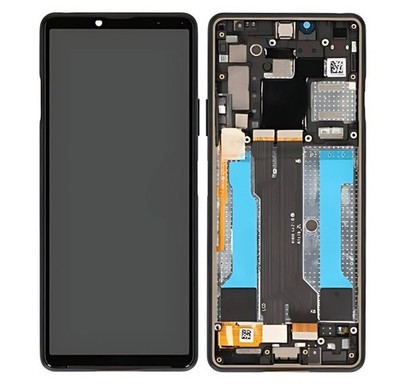 Original Sony Xperia 10 III OLED Display Touchscreen Bildschirm Rahmen Schwarz