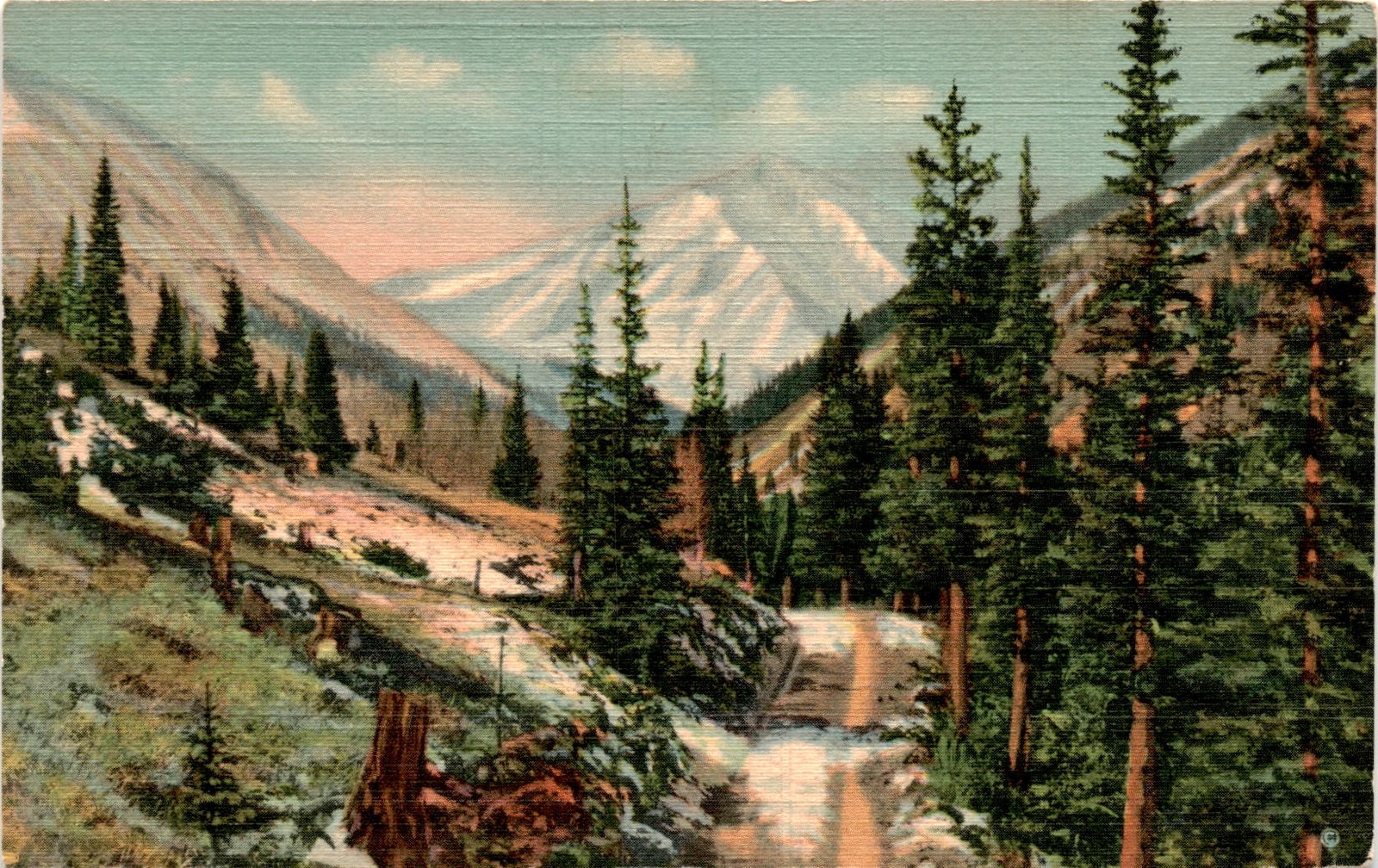 2005 Torrey's Peak, Loveland Pass Highway, Colorado, Sanborn Souvenir Postcard