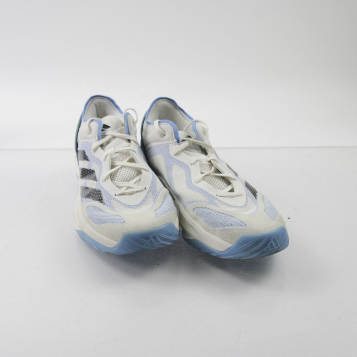 adidas adizero Basketball Shoe Men's White/Blue Used | eBay