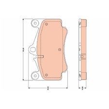 Satz Bremsbeläge Bremsklötze vorne für Porsche 911 996 997 | 24522357
