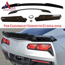 For 2014 2015 2016-2019 Corvette C7 Rear Trunk Spoiler Gloss Black High Quality