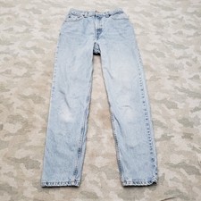 VTG Levi's 550 Jeans Womens 4 Blue Relaxed Fit Tapered Leg Denim Made In USA