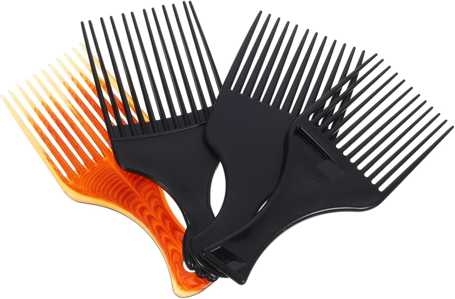 Peigne à dents larges afro en plastique solide pour une répartition parfaite des soins