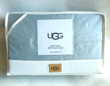 UGG 4pc Iona QUEEN Sheet Set 300TC Ocean Mist 100 Cotton