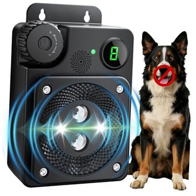 Anti Barking Device for Dogs, Dog Bark Deterrent Devices, 3 Modes Black