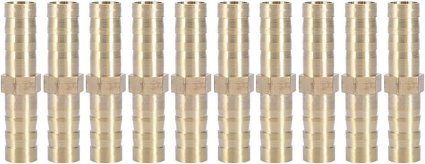 Messing-Schlauchverbinder, 8Mm, 2-Wege Rohrverbinder, Gerade Kupplung Mit Stache-image