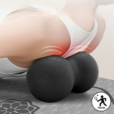 Dual Long Rod Fitness Massage Ball for Deep Tissue Therapy