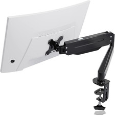 Single Monitor Arm Gas Spring Desk Mount 17-27 Inch Adjustable Stand Holder