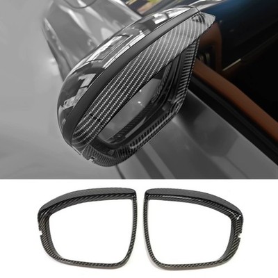 Fit For NISSAN Murano 2025 Carbon Fiber Mirror Rain Eyebrow 2pcs