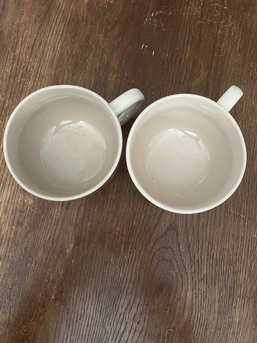 Vintage Hershey's Kakao Werbetassen Retro "A Food to Drink" Kaffee 2er Set - Bild 4 von 5