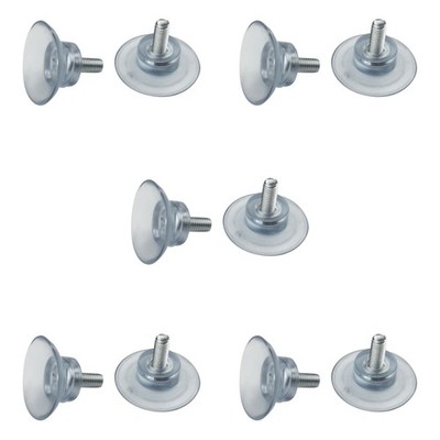 10PACK Rubber Strong Suction Cup w/ M6 Screw Repair Parts For Glass Table Top