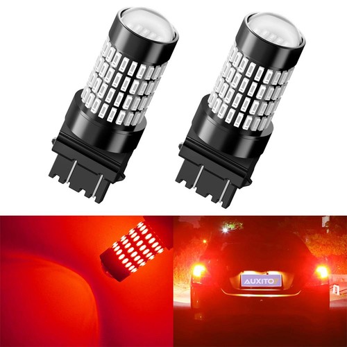 AUXITO 3157 LED Rojo Parada de Freno Luz Trasera Bombillas de Estacionamiento 3057 Par Super Brillante