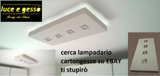 lampadario moderno con faretti e led in cartongesso Controsoffitto Plafoniera