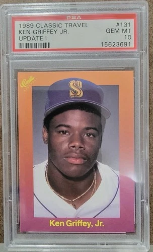 1989 Classic Travel Ken Griffey Jr #131 Update Orange PSA 10 GEM MINT HOF