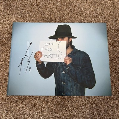 Thirty Seconds To Mars 30stm Signed VyRT Poster Jared Leto Shannon Tomo Rare