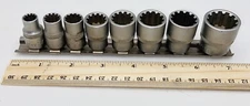 Powerbuilt CR-V Socket Set - 12 Point Shallow - 8 Pieces - 5/16” To 3/4”
