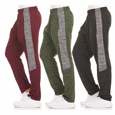 Dri-Fit Pant 3 Pack-Moisture Wicking, High Performance, Comfy Spandex-Poly Blend