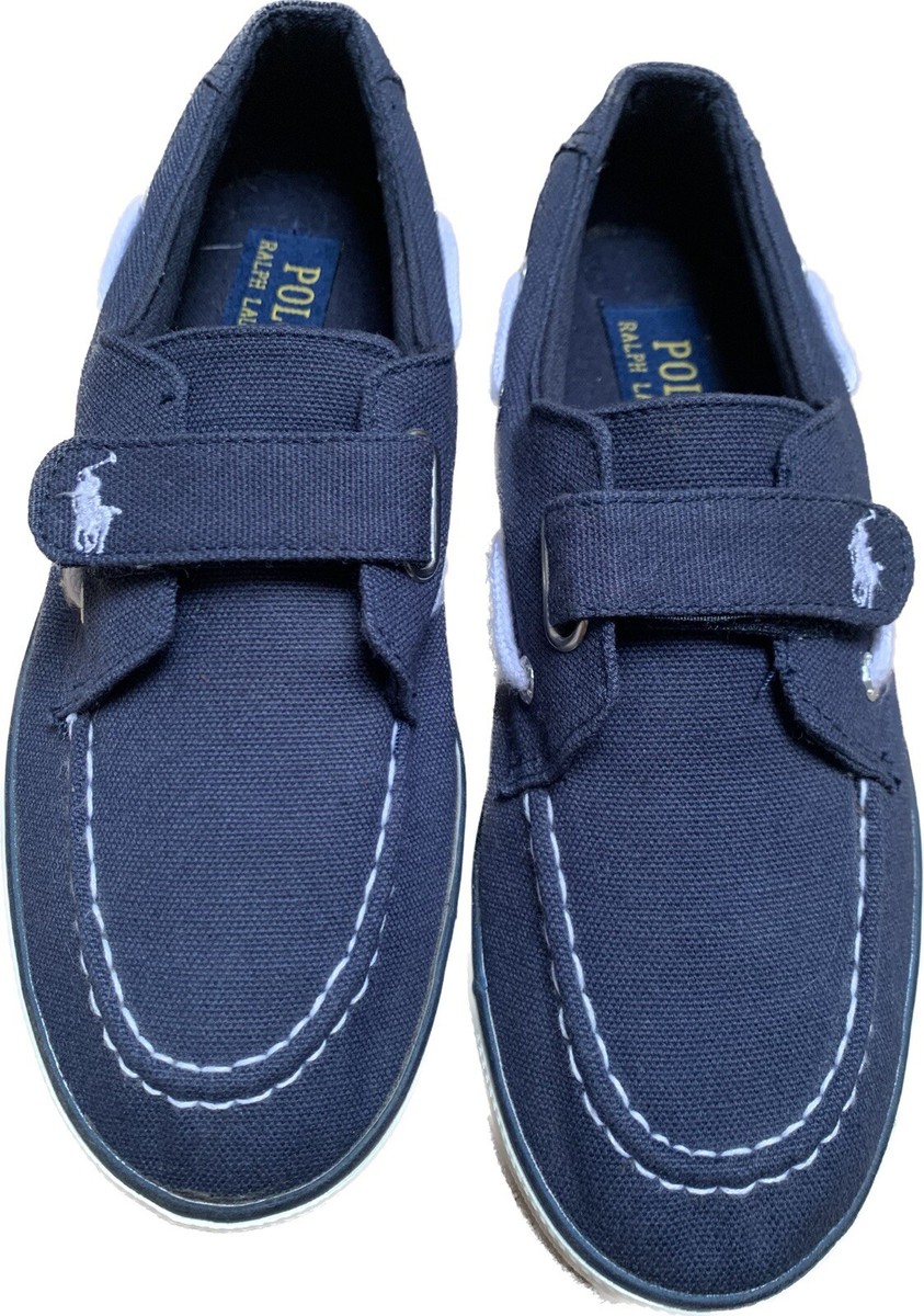 ralph lauren polo boat deck style canvas shoes uk navy white