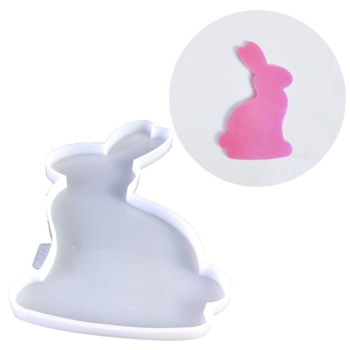 Silicone Mold for Jewelry Storage Tray Easter Rabbit Resin Molds Gypsum Decor - Picture 2 of 8
