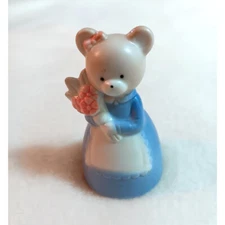 Small Takahashi bell bear in blue dress sticker  2"