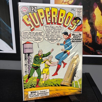 Superboy #100 (1962) DC Comics Anniversary issue contains a map of Krypton
