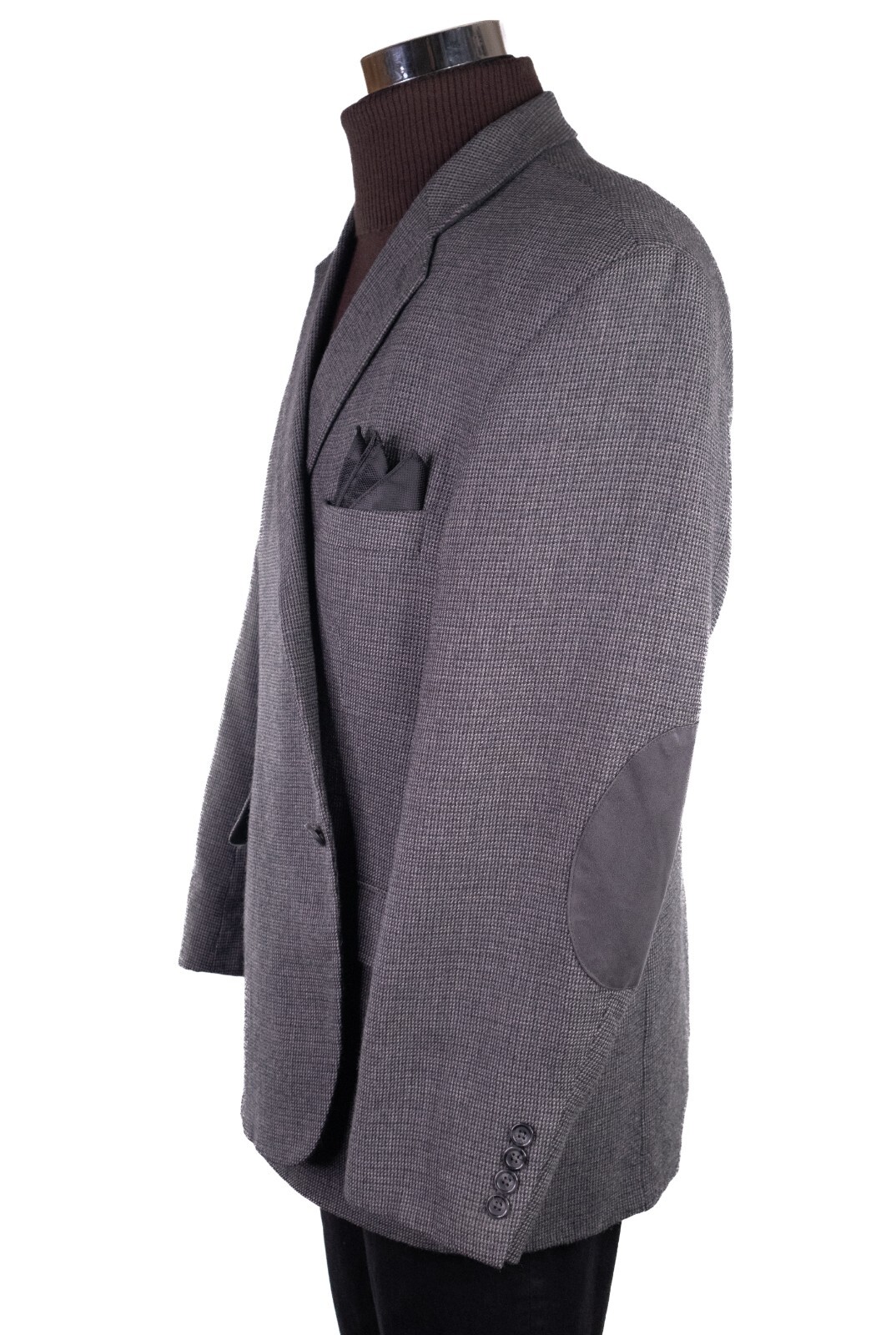 Stafford Essentials Gray Houndstooth Two Button B… - image 7