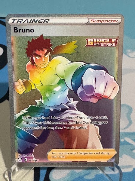 Bruno (Secret) 172/163 Swsh05: Pokemon Battle Styles Holo