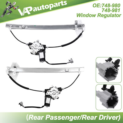 For 2004-2015 Nissan For Titan Armada Rear LH RH w/ Motor Power Window Regulator